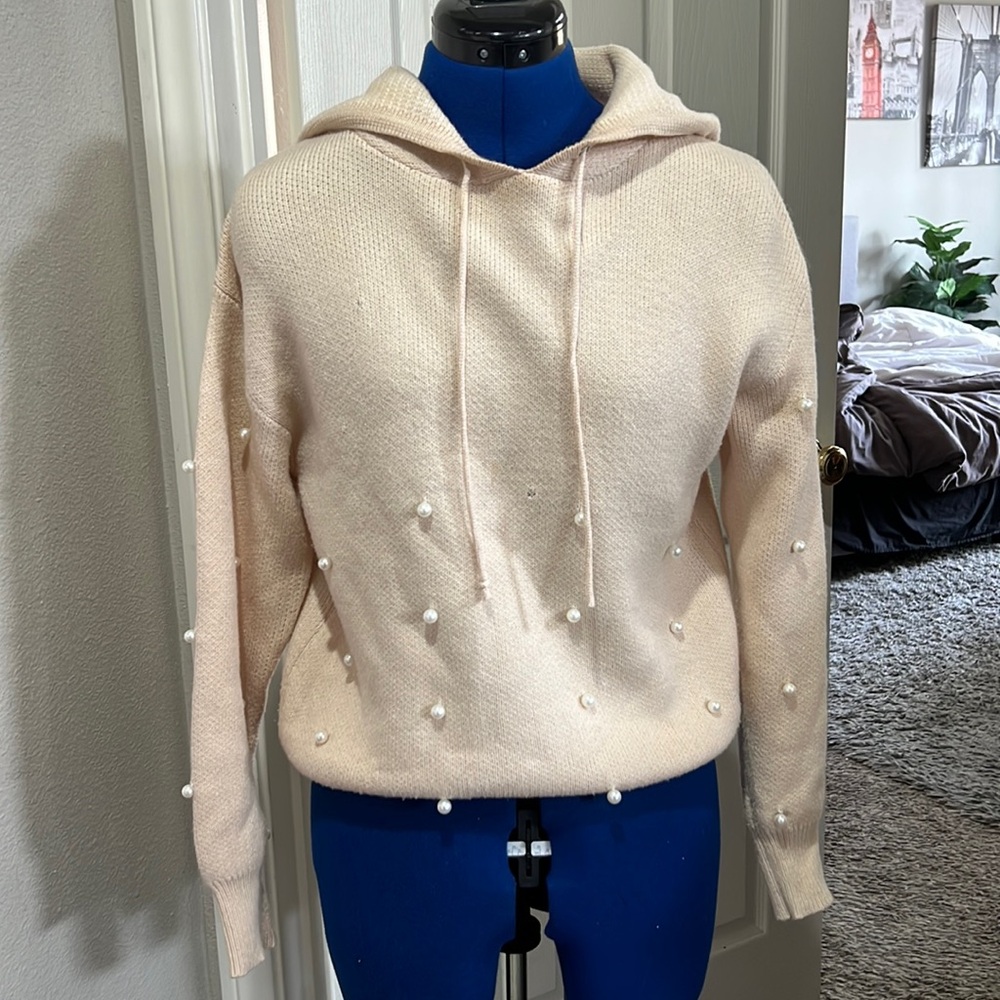 Pearly Knit Hoodie